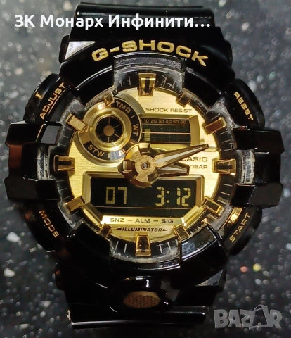 Часовник Casio G-Shock GA-710GB, снимка 1 - Мъжки - 53278216