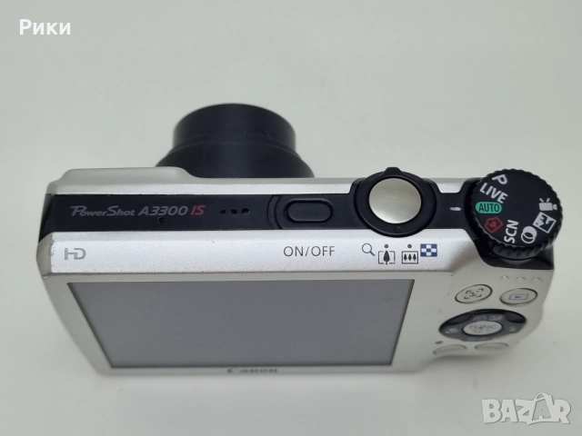 Canon PowerShot A3300 IS 16.0MP Compact Digital Camera Silver, снимка 8 - Фотоапарати - 52729384