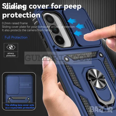 Samsung Galaxy A56 Хибриден Гръб С Капак И Ринг, снимка 9 - Калъфи, кейсове - 50043588