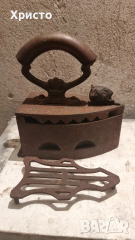 Ютия на жар ретро бг., снимка 2 - Антикварни и старинни предмети - 52647362