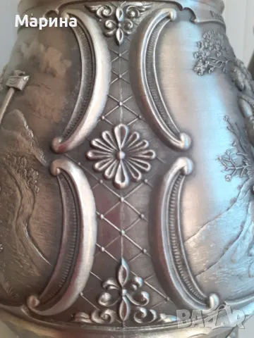 Комплект за вино от калай Antik*Vintage#69, снимка 11 - Антикварни и старинни предмети - 48510676