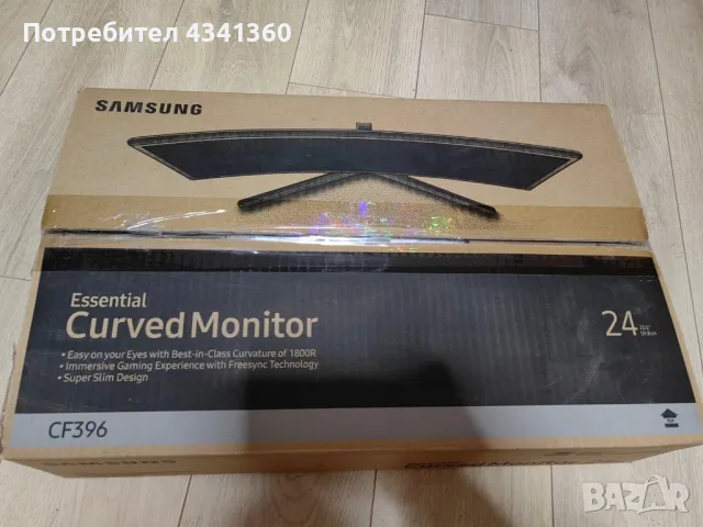 Продавам Монитор 24’ Samsung Curved CF 396 , снимка 1 - Монитори - 48477985