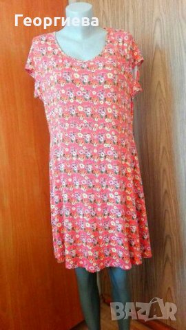 Пъстроцветна рокля от трико🍀👗M/L,L,XL🍀👗арт.464, снимка 2 - Рокли - 29838899