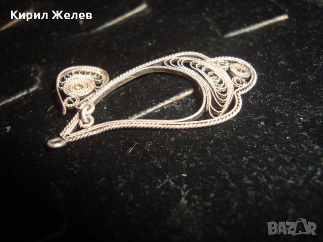 СТАРИНЕН МАЙСТОРСКА РАБОТА ФИЛИГРАННО СРЕБРО МЕДАЛЬОН 15513, снимка 8 - Антикварни и старинни предмети - 30331193