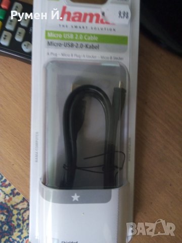 Hama micro USB cabel +Мемори карта team group 16 гб.