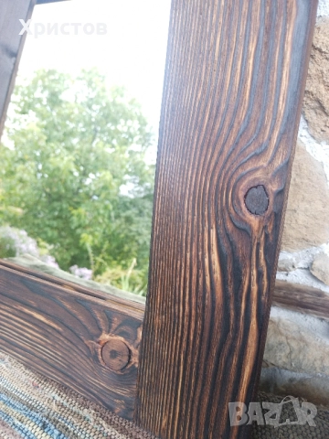 Дървено огледало масив , снимка 5 - Огледала - 51961270