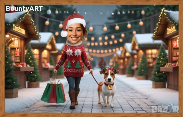 Коледни карикатури с предварителна заявка! Промо цена!, снимка 7 - Коледни подаръци - 52044507