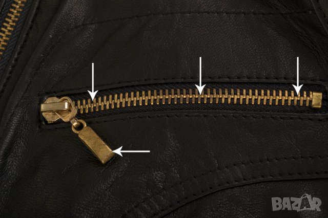 Черно кожено дамско яке марка Giorgio di Mare - S, снимка 7 - Якета - 30101343