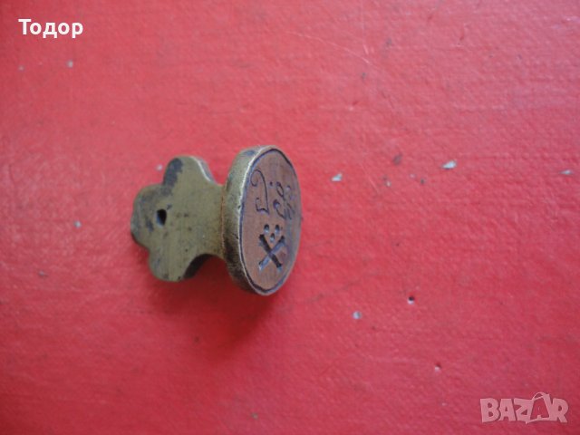 Офицерски артилерийски бронзов печат 6, снимка 2 - Колекции - 40164769