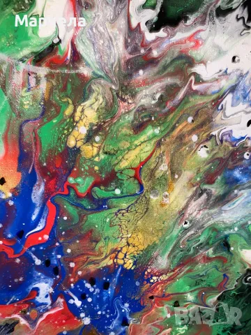 Абстрактна  картина Космос, снимка 3 - Картини - 47915313