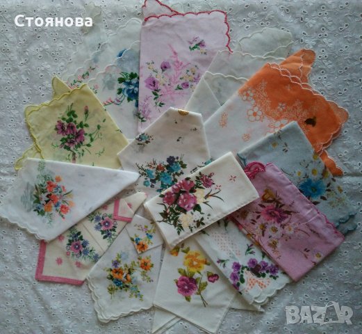 Памучни и копринени носни кърпи , снимка 7 - Колекции - 27895660