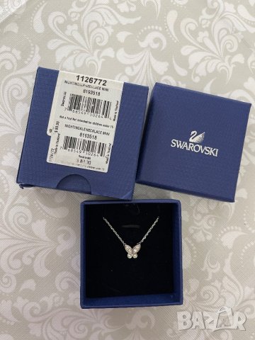 шваровски колие огърлица пеперуда Swarovski , снимка 2 - Колиета, медальони, синджири - 39622906