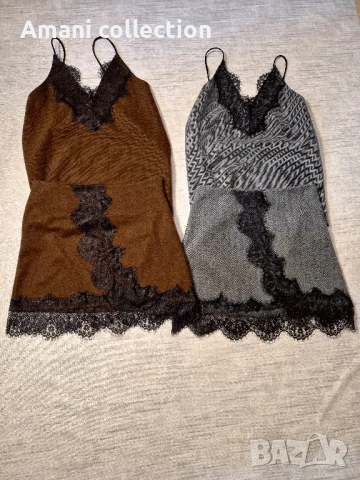 Топ и пола с вълна и дантела LBD, снимка 3 - Поли - 52419388