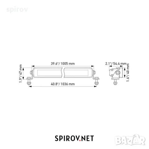 LED бар HELLA Long-range light Black Magic  12/24V 210W 12000lm 5700K, снимка 2 - Части - 55701753