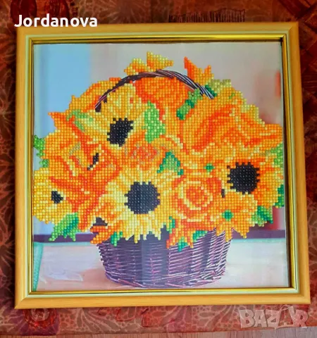 Продавам 4 броя диамантени гоблени в рамка 30 / 30. Уникални!, снимка 4 - Декорация за дома - 49873204