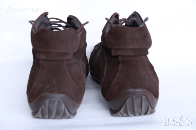 Кафяви велурени обувки FREEMOOD, снимка 5 - Спортни обувки - 52254480