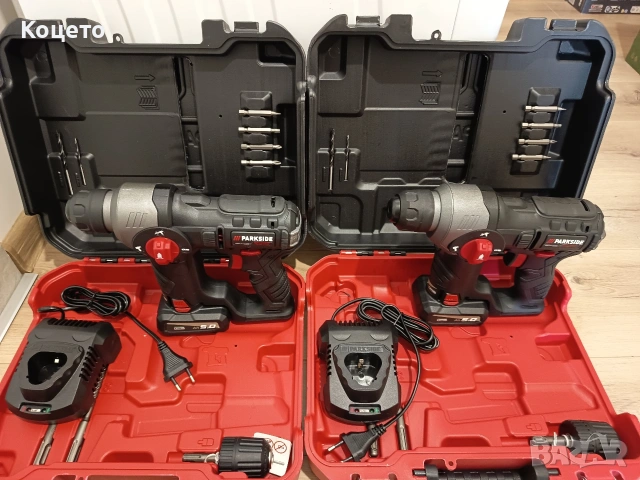 12 V Безчетков перфоратор Parkside /Парксайд Performance, снимка 5 - Винтоверти - 54281999