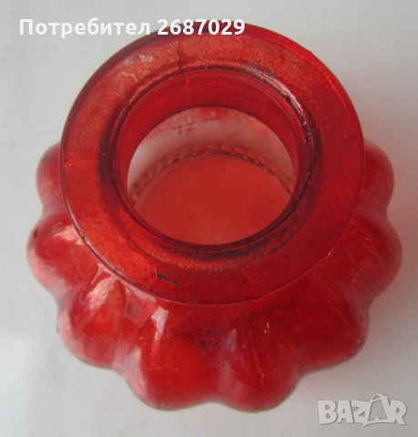 Куче мастилница, стара СТЪКЛЕНА МАСТИЛНИЦА червена мастилница стъкло и попивателна, снимка 2 - Други ценни предмети - 30858266