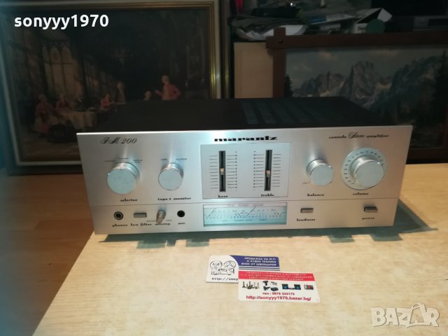 MARANTZ PM200 STEREO AMPLI-MADE IN JAPAN 0412201410, снимка 8 - Ресийвъри, усилватели, смесителни пултове - 31013318