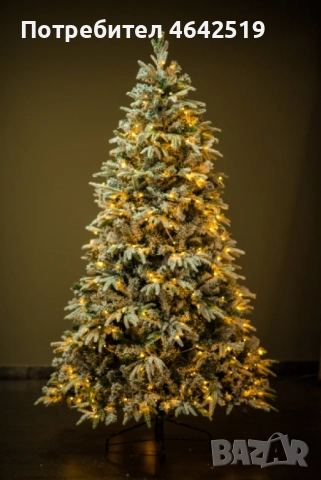 Коледна елха с вградени лампички по връхчетата, снимка 8 - Декорация за дома - 52407400