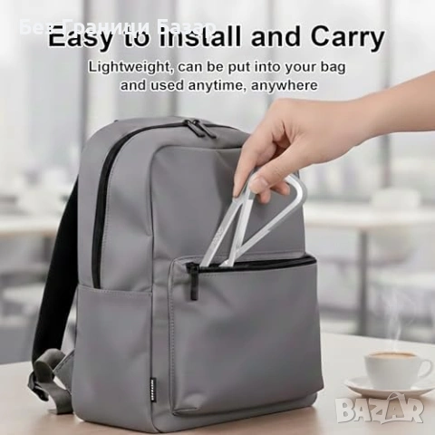 Нова Алуминиева стойка за лаптоп MacBook Dell HP Lenovo 10-15.6 поставка, снимка 4 - Друга електроника - 53928654