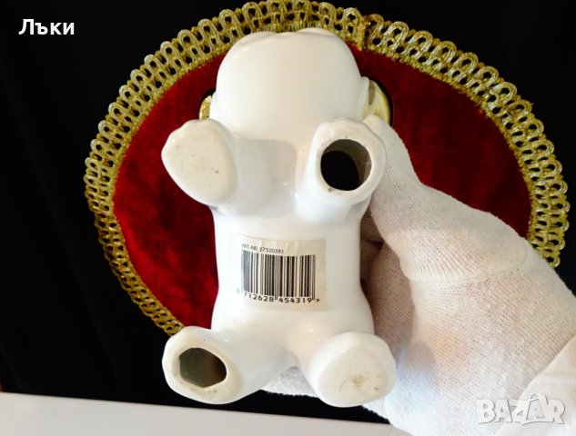 Порцеланова фигура Куче,KPM,злато,етикет., снимка 8 - Статуетки - 42751853