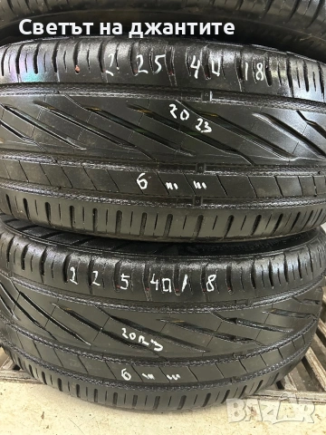 Гуми 225/40/18 Uniroyal 4 броя летни, снимка 3 - Гуми и джанти - 53876578