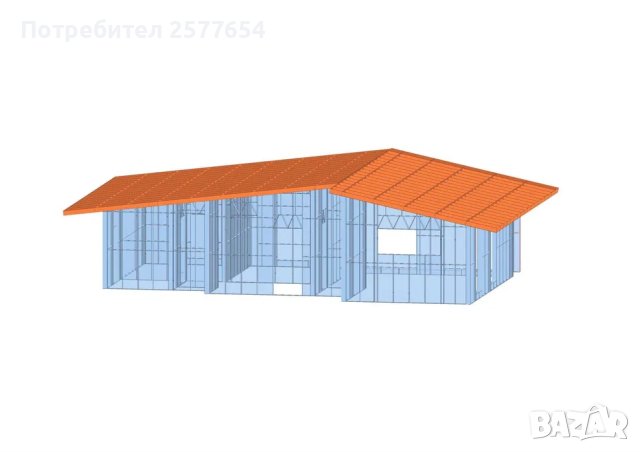 Къща,Бунгало,Преместваема къща,Сглобяеми къщи,Модулни,Жилищни-72м², снимка 2 - Строителни материали - 44207852