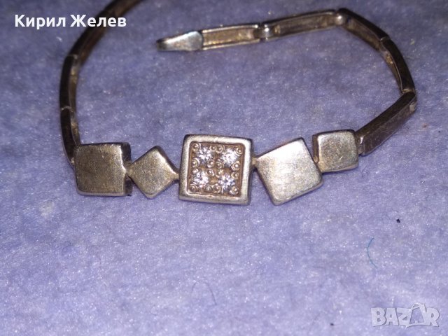 АРИСТОКРАТИЧНА СРЕБЪРНА АРТ ГРИВНА СРЕБРО925 Част От КОМЛЕКТ ИНКРУСТИРАНО с ФАСЕТИРАНИ ЦИРКОНИ 33156, снимка 6 - Гривни - 39568440