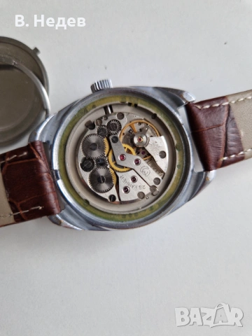SLAVA, cal. 2428, ръчно нав-е, made in USSR, каса – 37мм, снимка 9 - Мъжки - 34171588