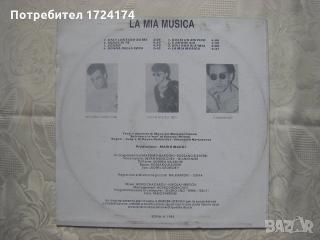 ВТА 12770 - Деян Неделчев - La mia musica, снимка 3 - Грамофонни плочи - 31522211