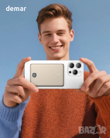 iWALK ултратънка магнитна външна батерия 5000mAh, LED дисплей, снимка 6 - Външни батерии - 52520844