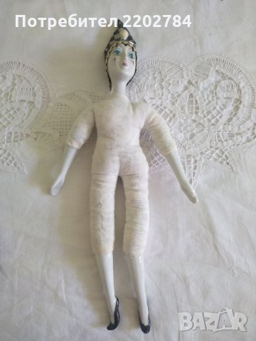 Порцеланова кукла бебе И порцеланов Арлекин, снимка 17 - Антикварни и старинни предмети - 28718658