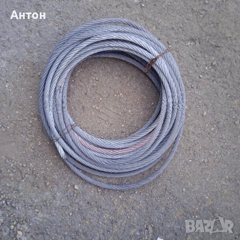Въже стоманено  20 м. Ф11 мм, снимка 3 - Други машини и части - 42431949