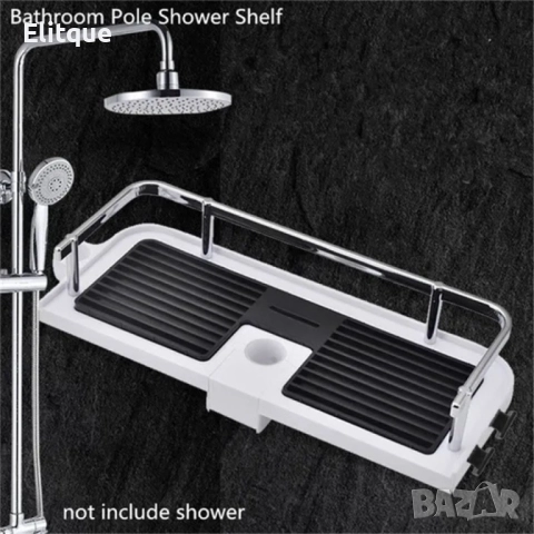 Многофункционален регулируем рафт за поставяне към душ батерия в баня. ПРОМОЦИЯ, снимка 5 - Други стоки за дома - 52888525