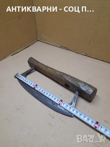 Стар Ръчно Кован Кожарски Нож., снимка 7 - Антикварни и старинни предмети - 47868963