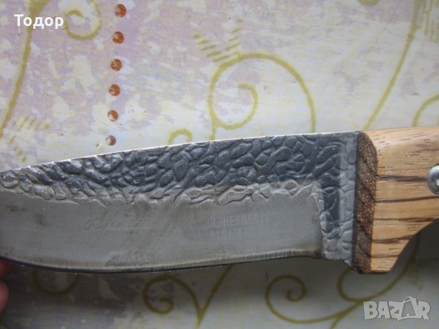 Уникален ловен нож Хербетс Солинген номер с кания , снимка 6 - Ножове - 29403586
