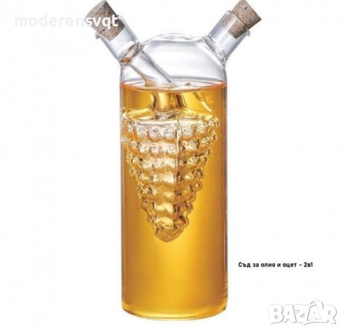 Комбинирана бутилка за олио и оцет, снимка 2 - Аксесоари за кухня - 39436522