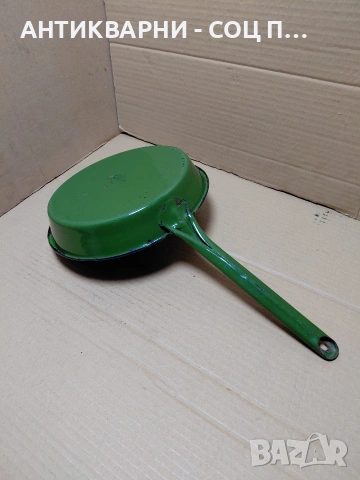 Соц Стар Емалиран Тиган. НОМЕР 342., снимка 3 - Антикварни и старинни предмети - 54101790