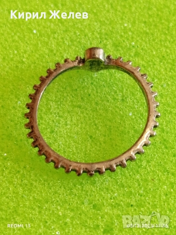 Елегантен сребърен пръстен с черен камък майсторска ръчна изработка 40476, снимка 5 - Пръстени - 52623550