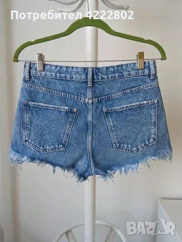 Дамски къси дънки Zara, снимка 6 - Къси панталони и бермуди - 56152630