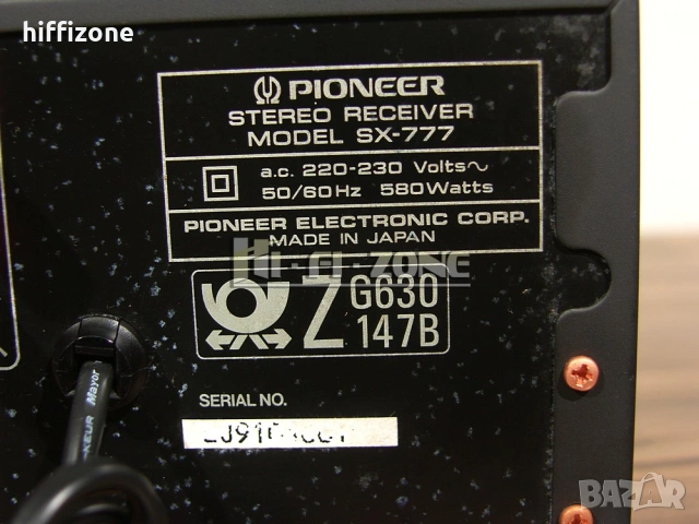 Ресивър Pioneer sx-777 /2, снимка 9 - Ресийвъри, усилватели, смесителни пултове - 54282501
