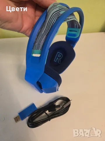 Геймърски слушалки Logitech G733 Blue , снимка 5 - Слушалки за компютър - 49660304