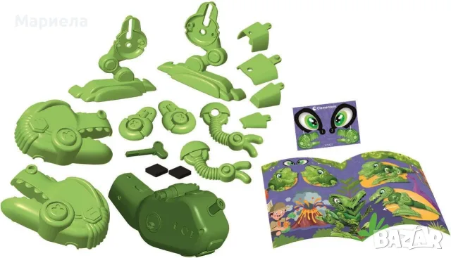 Конструктор Clementoni Science & Play - Робот тиранозавър рекс, снимка 7 - Конструктори - 56311867
