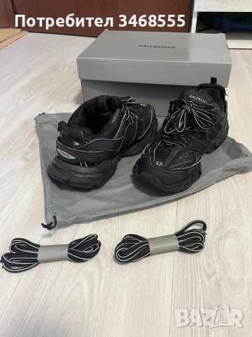 Черни маратонки на Balenciaga. , снимка 2 - Детски маратонки - 53211462