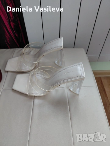 Прозрачни сандали Bershka р-р 39