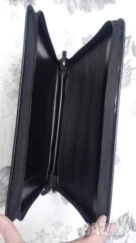 Черна кожена чанта , снимка 7 - Чанти - 53140162