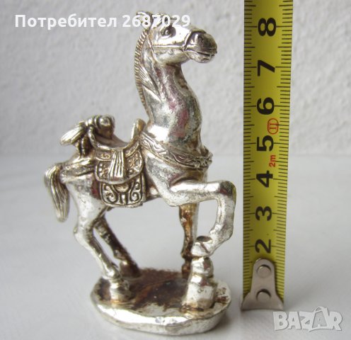Кон тибетско сребро, 240 грама тежи, снимка 3 - Статуетки - 29476729