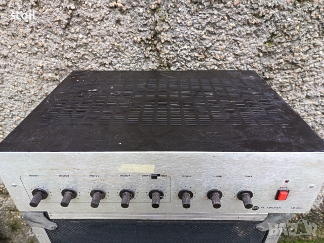 Тежък усилвател от Германия, снимка 2 - Ресийвъри, усилватели, смесителни пултове - 53909826