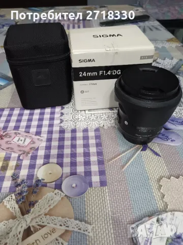 Продавам Sigma 24mm f1.4 DG HSM Art за Никон, снимка 6 - Обективи и филтри - 49406787